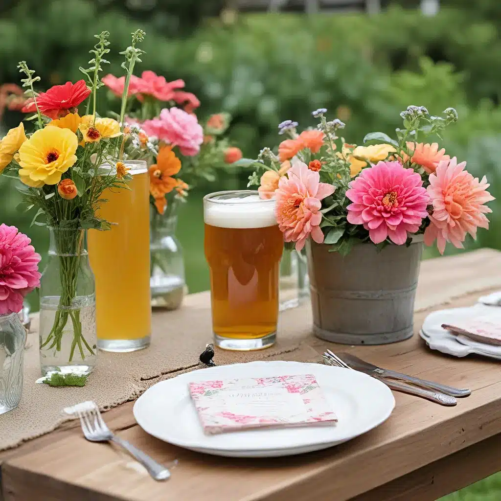 Brews and Blooms: A Beer and Flower-Themed Garden Party